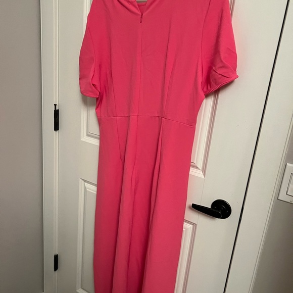 Pink plain color dress - Picture 4 of 5